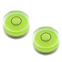 Driak 4PC 15mm Green Multipurpose Mini Circular Bullseye Bubble Spirit Level Horizon Level