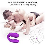 Wearable Vibratiing &Stimulating Silicone Six Things for Adult Women&Men Vibrate Things for Women Six Toys for Women Bullet 7 Frequency U-Shape Couple