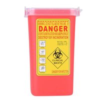 Leo-4Beauty - Tattoo Medical Plastic Sharps Container Biohazard Needle Disposal 1L Size Waste Box