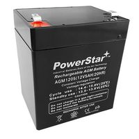 PowerStar-3 Year Warranty DJW12-4.5 12 Volt 5 AmpH SLA Battery with F1 Terminal