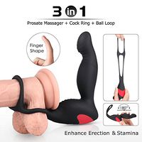 Eletric Massager Men Relaxing Toy Rechargeable Stimulator Massaging Toys with Flexible Rings Slient Soft Skin-Friendly Sports Toy
