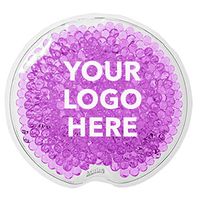 #9467 Small Round Gel Beads Hot/Cold Pack - 50 Qty - $1.25 EA - Promotional Product/Custom/Your Logo/Low Minimums, Purple