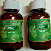 2 Bottles Grow Taller Pills Grow Tall ® 800mg 100% Natural 60 Capsules Per Bottle
