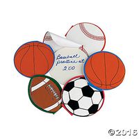 Sport Ball Notepads - Package of 24