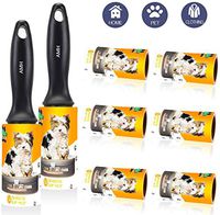 Lint Roller Pet Hair Remover 8 Pack - Extra Sticky Lint Rollers Refill for Clothes, Car Seats, Food Particles and etc