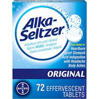 Alka-Seltzer Effervescent Tablets, Original 72 ea