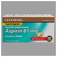 Good Sense Aspirin Low Dose 81 mg 120 Tabs