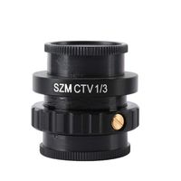 KOPPACE 1/3 C-Mount Lens 1/3CTV Adapter for Trinocular Stereo Zoom Microscope Camera 1/3 Interface Microscope Camera Adapters