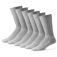 Diabetic Crew Socks for Women - 12 Pack - Gray - Size 9-11