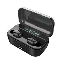 G6S Wireless Bluetooth Earphone, IPX7 Waterproof Bluetooth 5.0 Touch Control in-Ear Earbuds with 3D Stereo Sound, Charging Case with LCD Digital Power Display