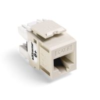Leviton 61110-BT6 Extreme Quick Port Connector, Light Almond, 25-Pack