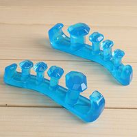 LanLan Separator Toe Separator Divider Bunion Overlapping Toes Correcter 1 Pair Blue S