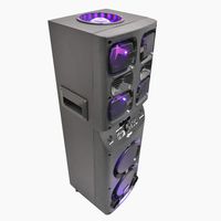 Axess PABT6026 Bluetooth PA Speaker, Loud Party Speaker with 6 Speakers, 4900 Watt Power, LED Disco Lights, Mushroom Party Light, USB -Aux -FM -Mic & Guitar Inputs, Bass-Treble Control, Remote Control