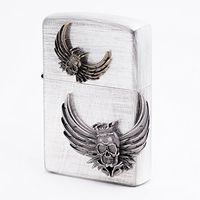 Zippo Crown Skull Sl Lighter/Genuine Authentic/Original Packing (6 Flints Set Free Gift)