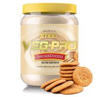 Steel Supplements Veg-PRO Vegetable Pea Protein Isolate Powder Supplement Natural Organic Vegan 1.5 Pounds (Snickerdoodle)