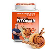 FITCRUNCH Whey Protein Powder, Designed by Robert Irvine, 120 Calories and 25g of Protein, Keto, Gluten Free, Soy Free, and Non-GMO (Cinnamon, 18 Servings)