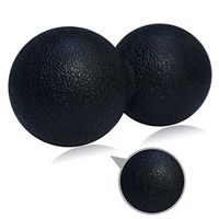 ZSZBACE Double-Lacrosse, Peanut Spine Massage Ball. Use for Trigger Point Deep Tissue Massage. (Black)