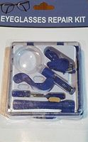 Eyeglasses Repair Kit - 15 Pieces, Including Moulded Case for Easy Storage