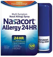 Nasacort Allergy 24 Hour 120 Sprays, 0.57 Fluid Ounce (Pack of 2)