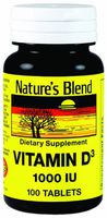 NAT B VIT D3 TB 1000IU 100 by Nature's Blend