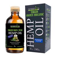 GreenIVe - Peppermint Hemp Oil 227,000mg - Anti-Inflammatory - Vegan Omegas - Cold Pressed Hemp Seed Oil - Exclusively on Amazon (Peppermint 8 Ounce)