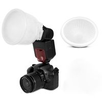 Leoie Millionaccessories Universal Cloud lambency Flash Diffuser + White Dome Cover and fits All Flashes