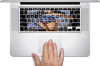 Comic Book Hero Macbook Keyboard Decals (Fits 13, 15 inch Air/Pro/Retina) by Compass Litho