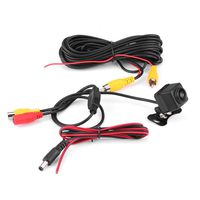 DEALPEAK Car HD Fisheye Lens Camera Front View 180° Wide Angle Night Vision Camera for Auto, Truck, Vehicles Safety Driving and Parking