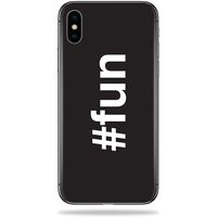 MightySkins Skin Compatible with Apple iPhone X - Fun | Protective, Durable, and Unique Vinyl Decal wrap Cover | Easy to Apply, Remove, and Change Styles | Made in The USA