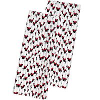Minnie Mouse Theme Paper Straws - Mouse Ears - Red Black White - 7.75 inches - 50 Pack - Outside The Box Papers Brand