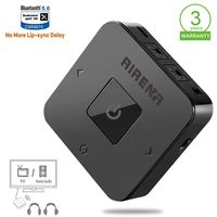 Bluetooth 5.0 Transmitter for TV, Long Range Bluetooth Receiver Transmitter, AIRENA Optical Bluetooth Audio Adapter for TV PC Home Stereo,Support aptX HD & Low Latency, Optical/RCA/AUX