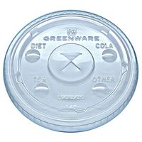 Fabri-Kal 9509111 LGC12/20 Greenware Lid with Buttons - 1000 / CS