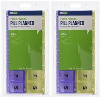 EZY Dose Adult-Lock 14-Day Pill Reminder, 2-Pack