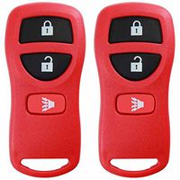 KeylessOption Keyless Entry Remote Control Car Key Fob Replacement for KBRASTU15, CWTWB1U733-Red (Pack of 2)