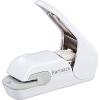 Kokuyo Harinacs Press Staple-free Stapler; With this Item, You Can Staple Pieces of Paper Without Making Any Holes on Paper(White)