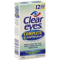 Clear eyes Complete 7 Symptom Relief Eye Drops 0.5 fl oz(pack of 2)