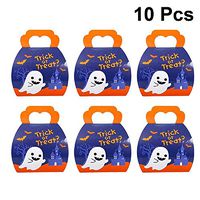 10Pcs Candy Boxes Paper Flying Ghost Halloween Party Supplies Packaging Box Candy Container