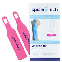 SpiderTech Precut Wrist Therapeutic Kinesiology Tape 2 Pack (Pink)