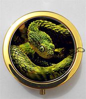 BlackKey Snake 3-Compartment Decorative Pocket Gift Box Case Organizer for Pill, Color 2 -2219