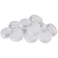 Self-Stick 1/2" Noise-Dampening Bumpers (12 pieces) - Clear, Round