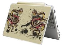 Bundle Monster Laptop Notebook Skin Sticker Cover Art Decal - 12" 14" 15" - Fit HP Dell Asus Compaq - Twin Dragon