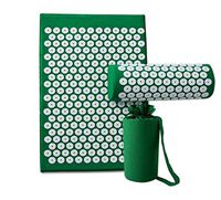 TSY Acupressure Mat and Pillow Set for Relieve Sciatic, Back, Neck, Headaches and Pains at Pressure Points and Muscle Relaxation (Green)
