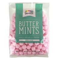 Party Sweets Pink Buttermints, 2.75 Pound, Appx. 350 pieces from Hospitality Mints