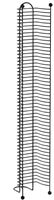 Atlantic Nestable DVD Tower - 42.5" x 9" x 8" - 52 x DVD - Steel - Gunmetal