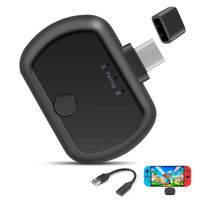Bluetooth Audio Transmitter Adapter with USB C Connector APTX Low Latency for Nintendo Switch Compatible with AirPods PS4 Bose Sony and Bluetooth Headphones