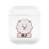 Youyouchard Kpop BTS Airpods Case, KOYA RJ SHOOKY MANG CHIMMY TATA Cooky Airpods Case AirPods Accessories Portable & Protective Transparent Cover Case for Airpods(RJ)