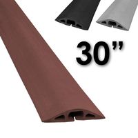 D-2 Rubber Duct Cord Cover - Length: 30" - Color: Brown Cable Protector