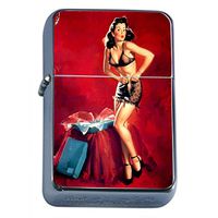 Vintage Retro Sexy Bridesmaid Party Oil Lighter Pin Up Girl-155