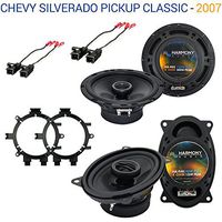 Compatible with Chevy Silverado Pickup Classic 2007 OEM Speaker Upgrade Harmony R5 R46 Package