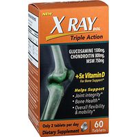 XRay Triple Action Joint Health Supplement with Vitamin D, 60 Count